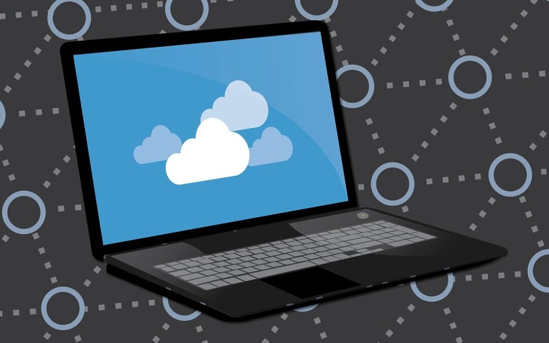 Free cloud computer backup illustration
